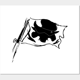 Gurren Flag Black Posters and Art